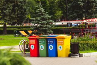 Bac de recyclage 36 L : poubelle tri sélectif hôtellerie