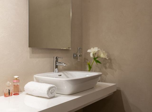 Meuble vasque en polybéton Préfixe : salle de bain premium hôtel Meuble vasque en polybéton Préfixe : salle de bain premium hôtel