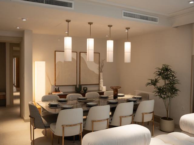 Lampe suspendue Bluma : suspension lumineuse chambre hôtel Lampe suspendue Bluma : suspension lumineuse chambre hôtel