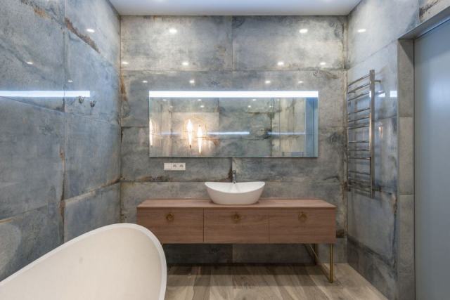 Meuble éclairage LED Zeta : salle de bain hôtelier lumineux Meuble éclairage LED Zeta : salle de bain hôtelier lumineux