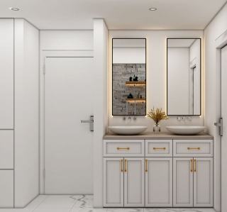Meuble miroir Axel : salle de bain hôtelier design