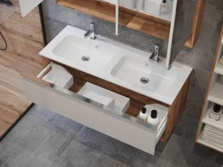 Meuble sous vasque Ekoline à porte : salle de bain hôtel