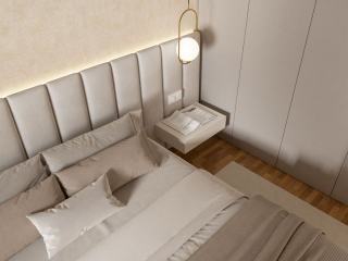 Side Table Marble Power : chevet marbre prise USB hôtel